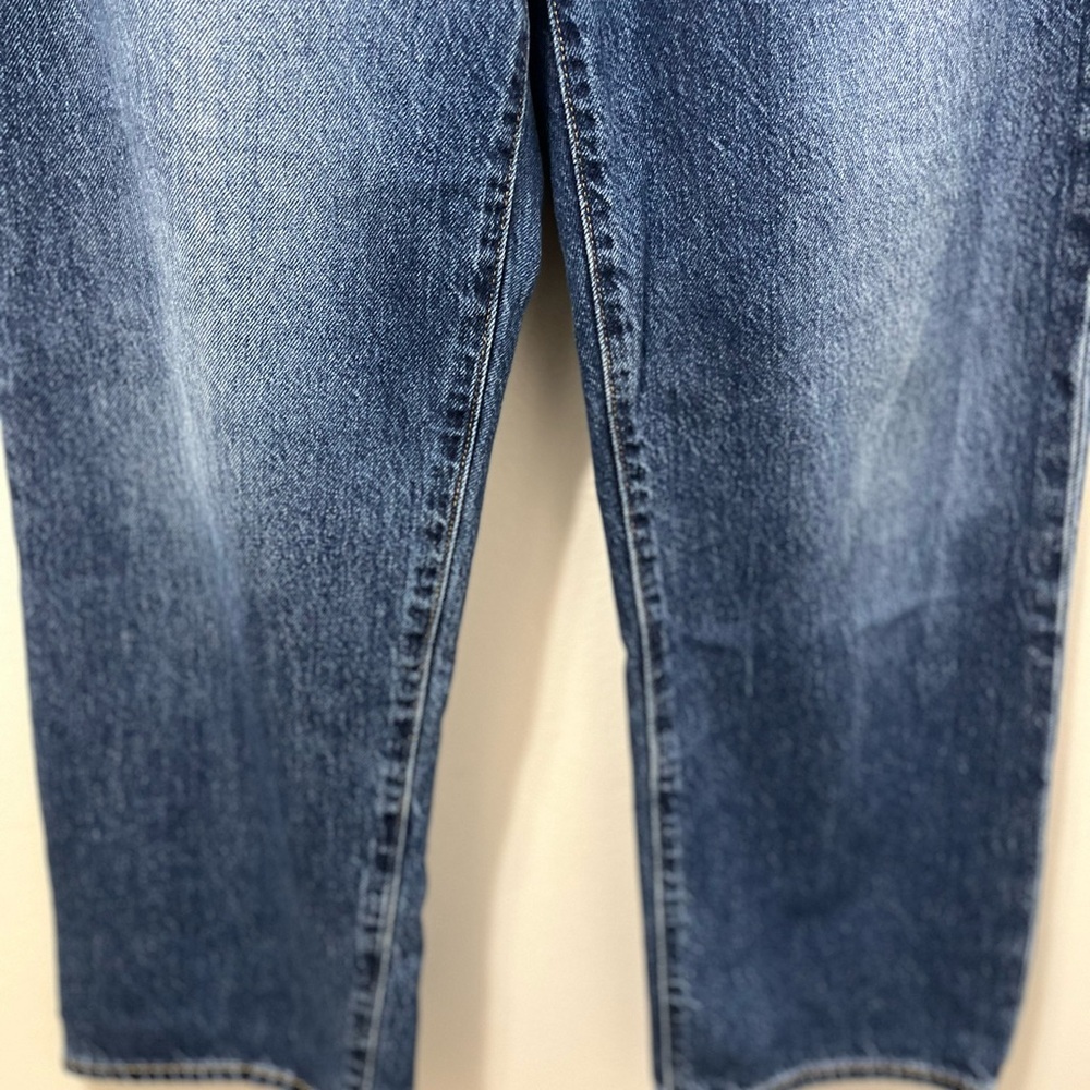 Levi's High Rise Straight Leg Jeans - Dark Blue Wash - Picture 5 of 16